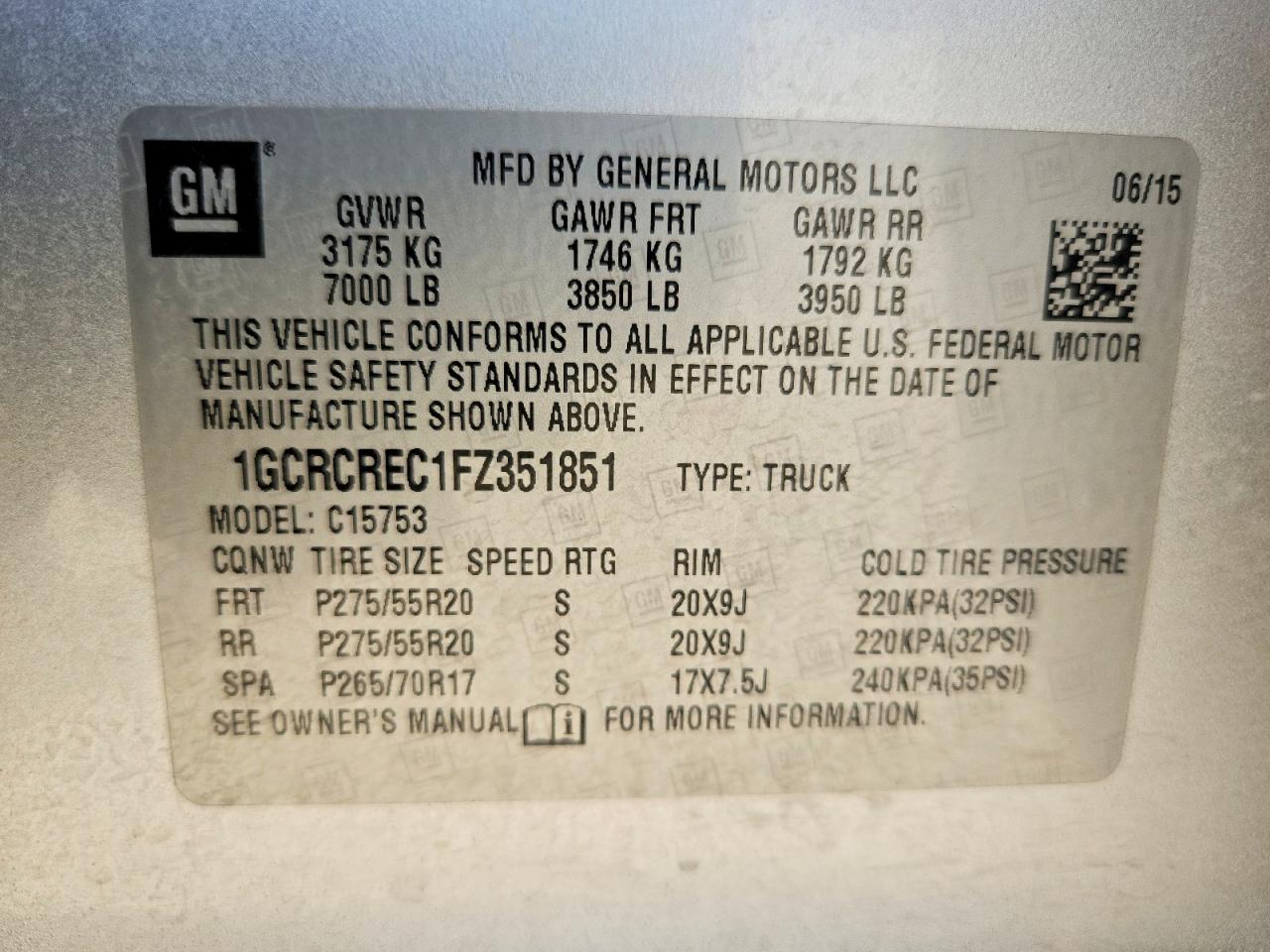 2015 CHEVROLET SILVERADO C1500 LT photo 25