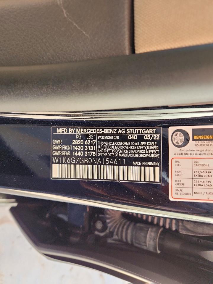 2022 MERCEDES-BENZ S 580 4MATIC photo 25