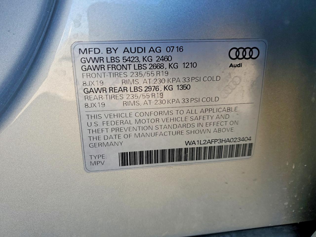 2017 AUDI Q5 PREMIUM PLUS photo 25