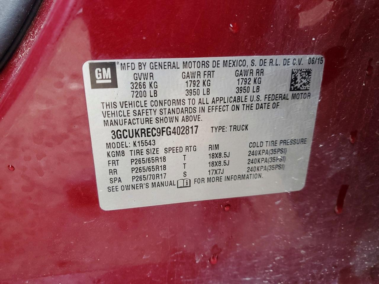 2015 CHEVROLET SILVERADO K1500 LT photo 25