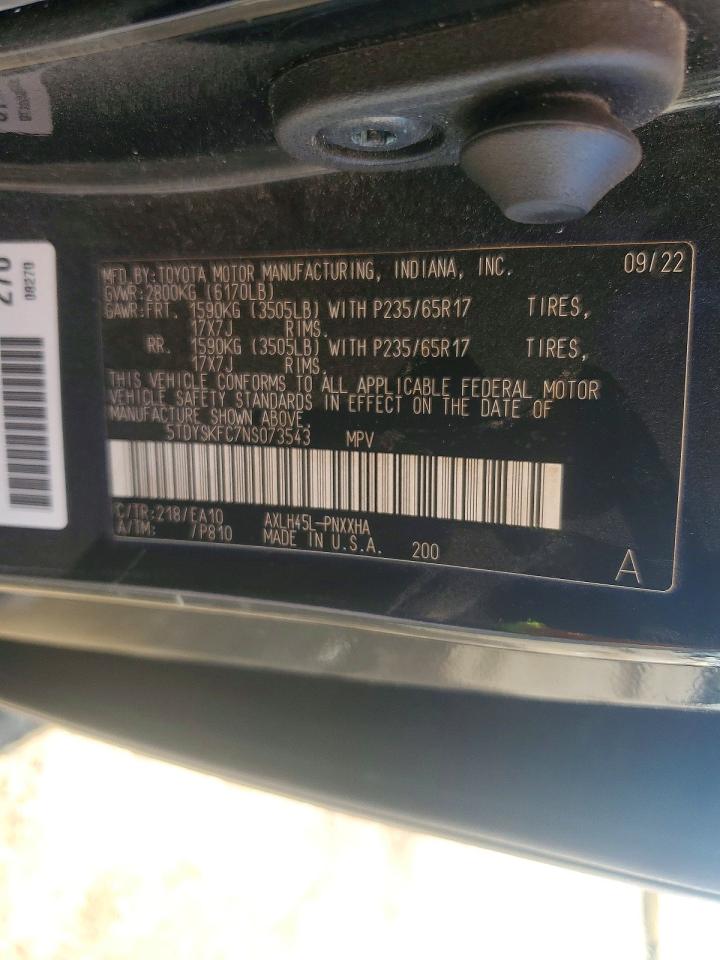 2022 TOYOTA SIENNA photo 37