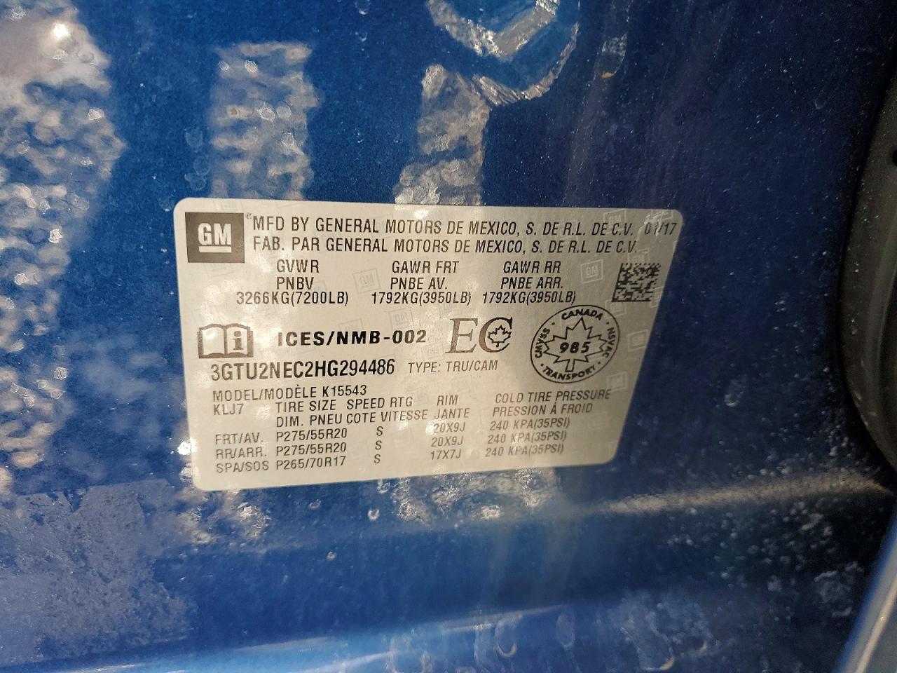 2017 GMC SIERRA K1500 SLT photo 37