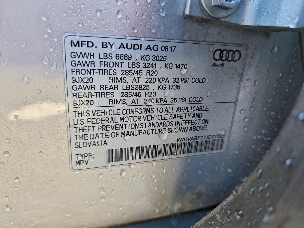 2018 AUDI Q7 PRESTIGE photo 37