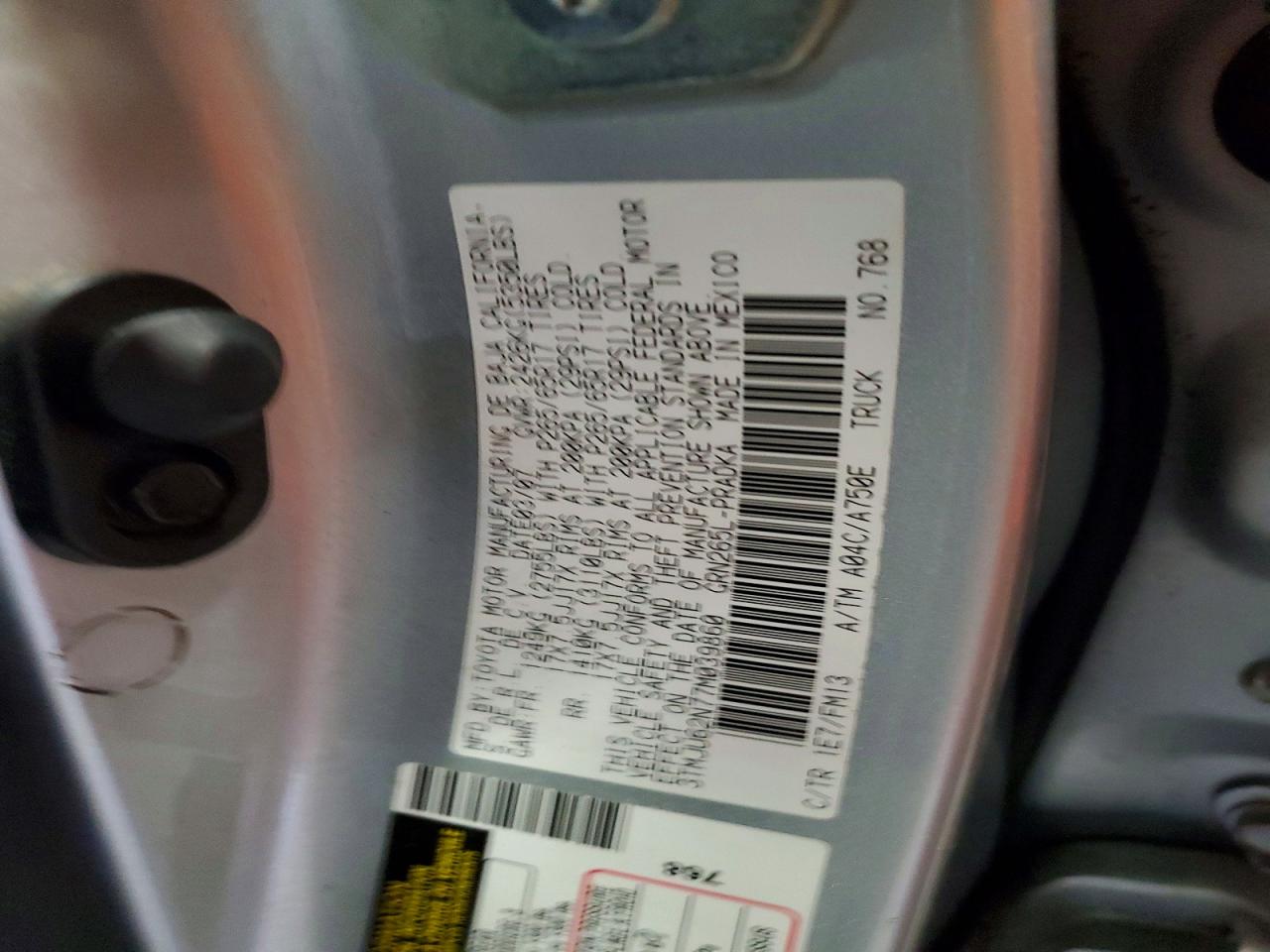 2007 TOYOTA TACOMA PRERUNNER V6 photo 25
