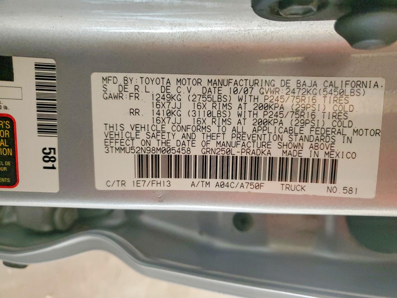 2008 TOYOTA TACOMA V6 photo 34