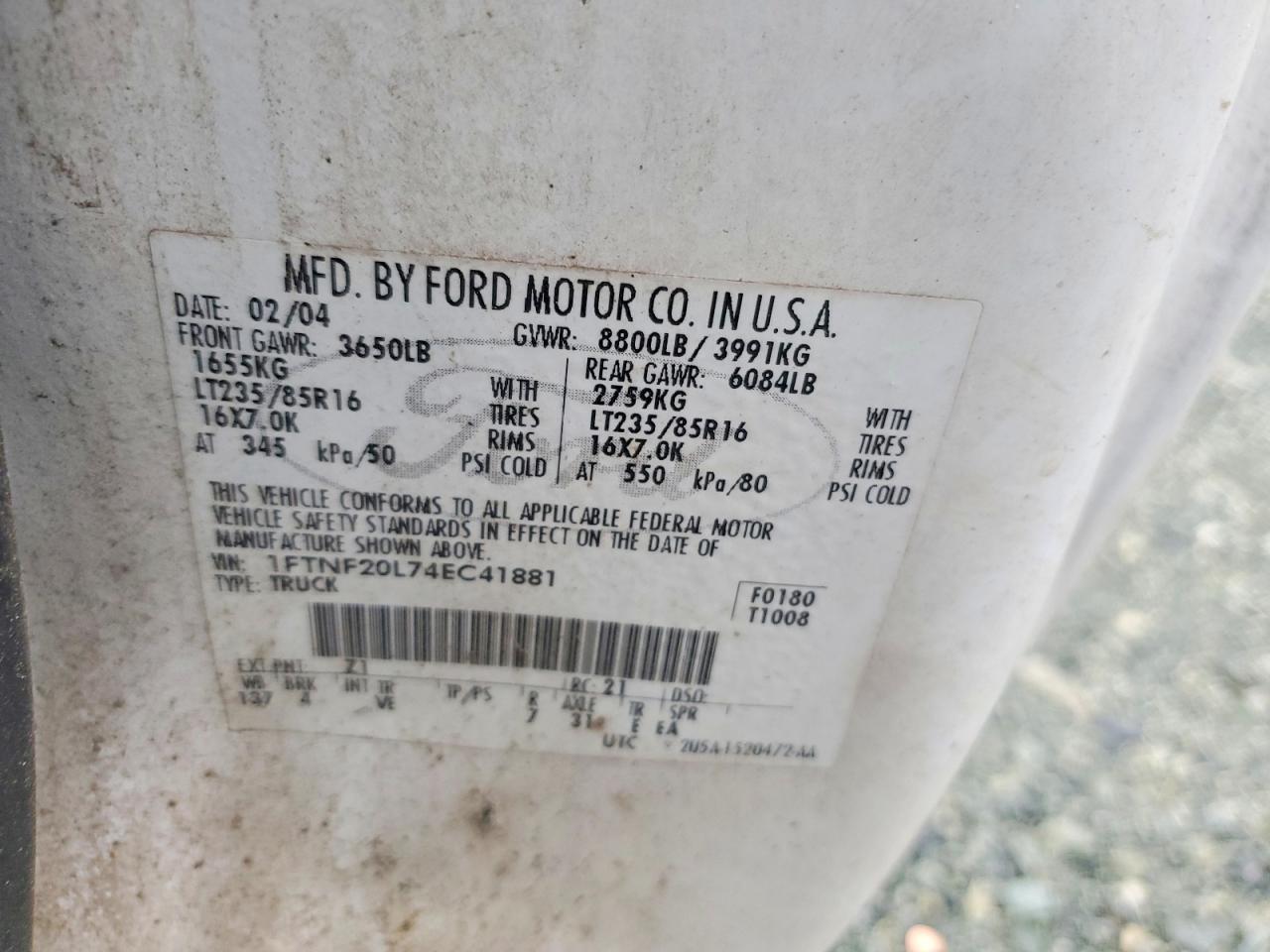 2004 FORD F250 SUPER DUTY photo 12