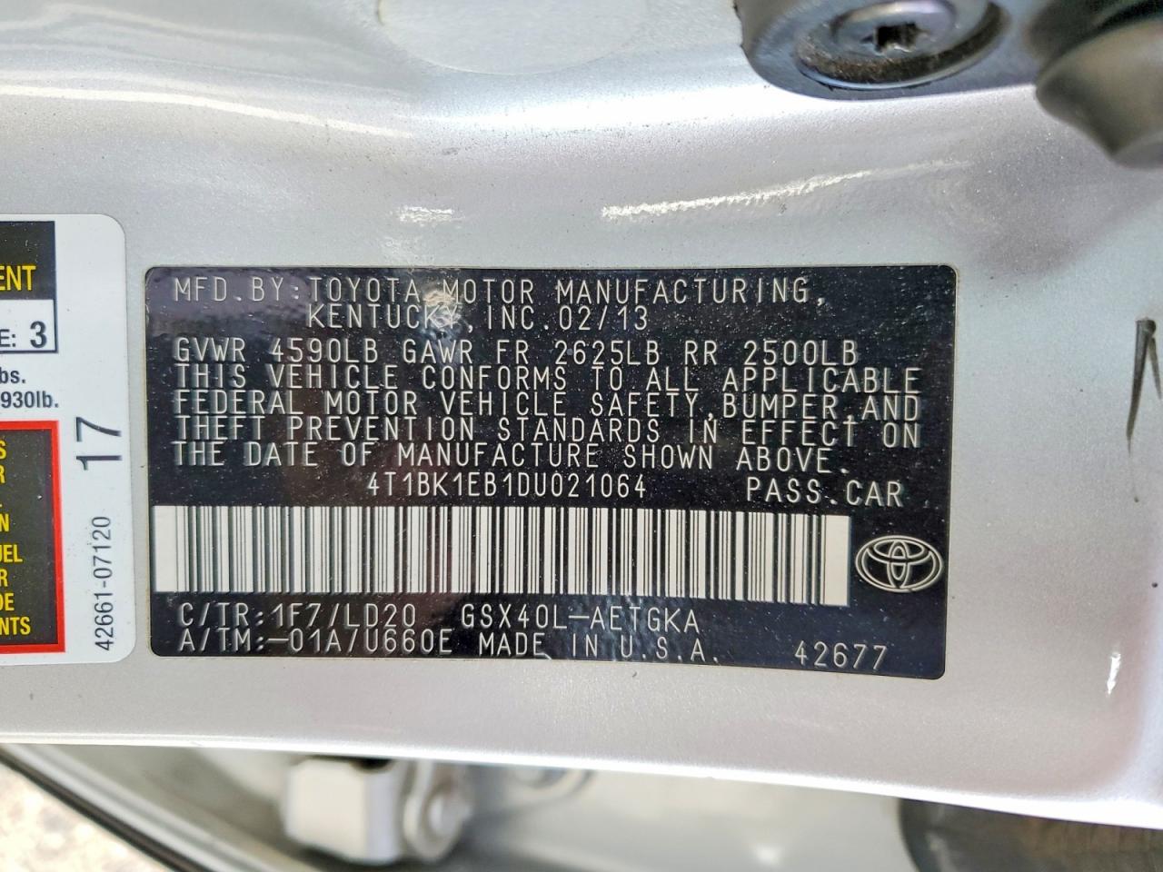 2013 TOYOTA AVALON XLE photo 12