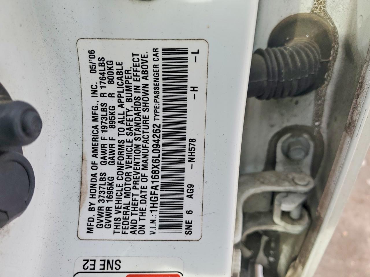 2006 HONDA CIVIC EX photo 12