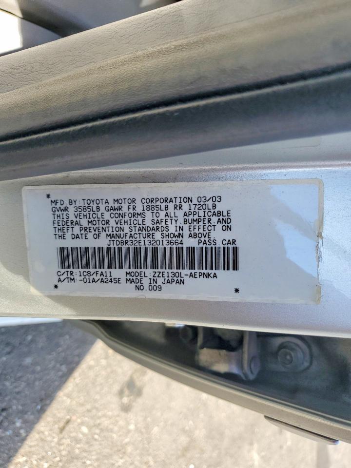 2003 TOYOTA COROLLA LE photo 23