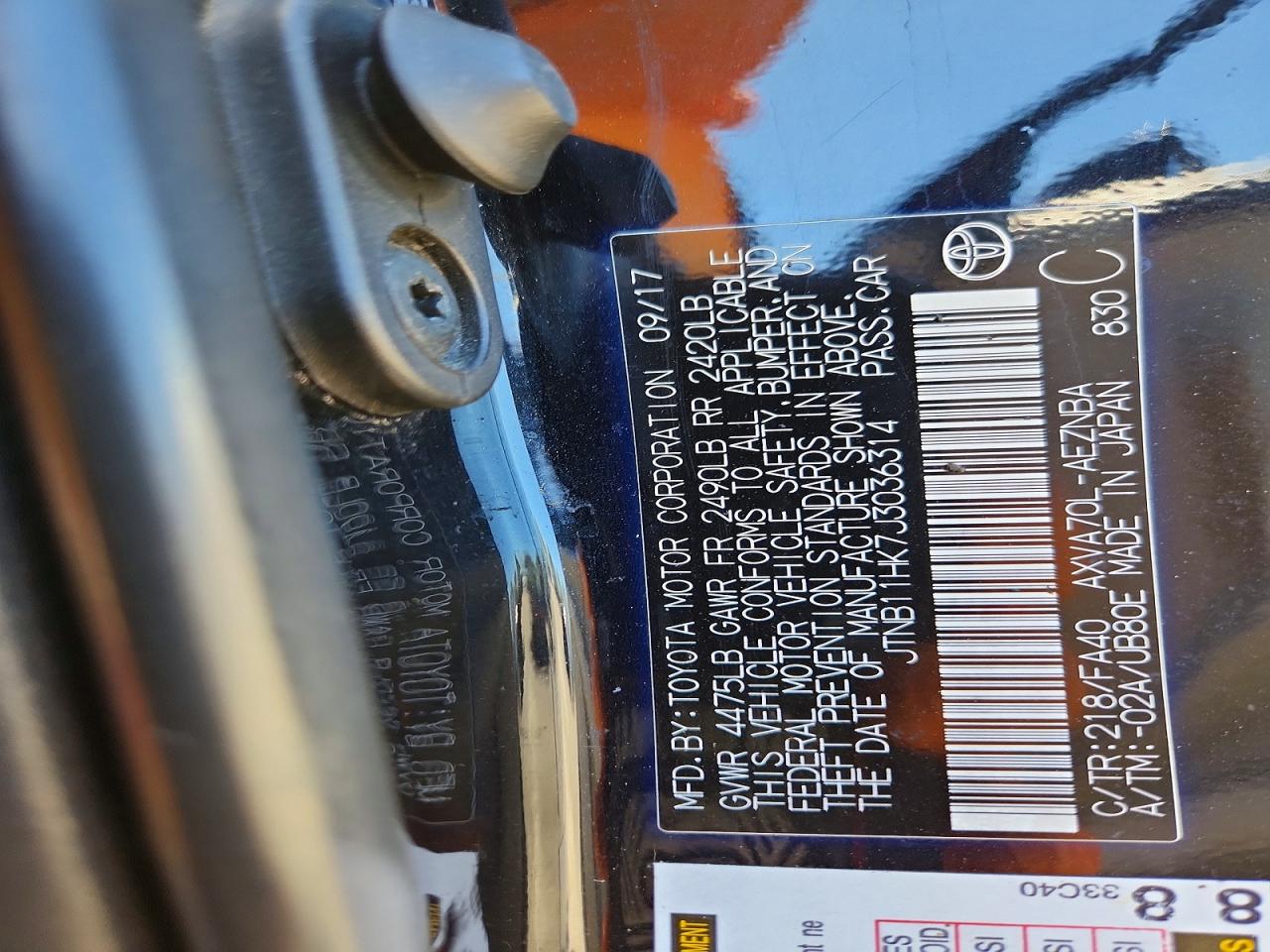 2018 TOYOTA CAMRY LE photo 23