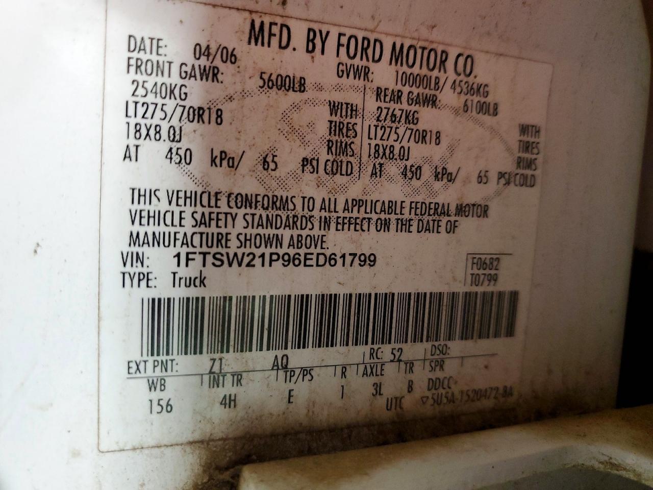 2006 FORD F250 SUPER DUTY photo 25