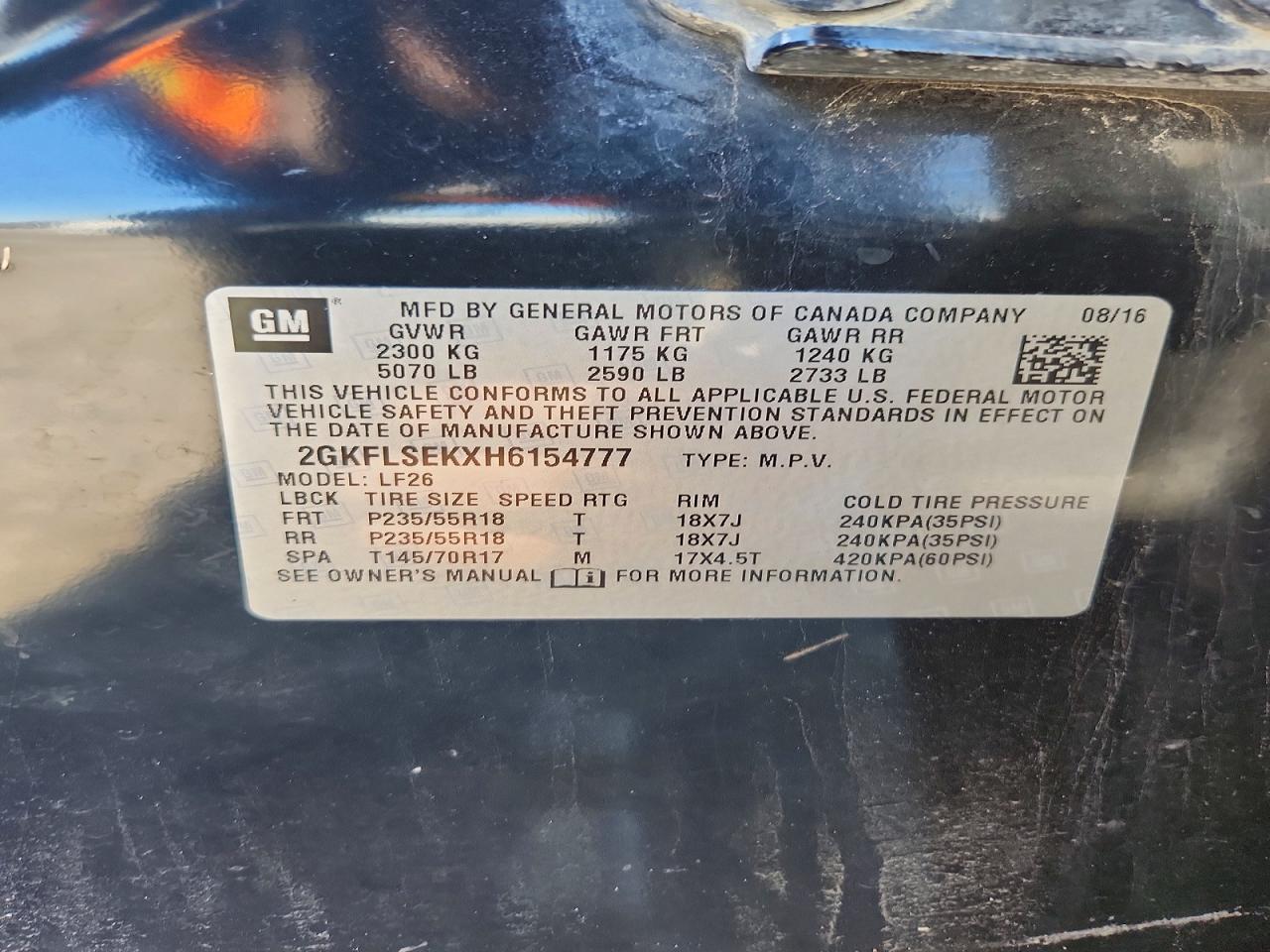 2017 GMC TERRAIN SLE photo 13