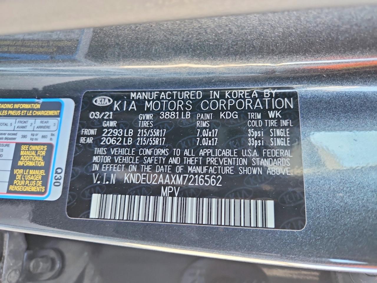 2021 KIA SELTOS S photo 23