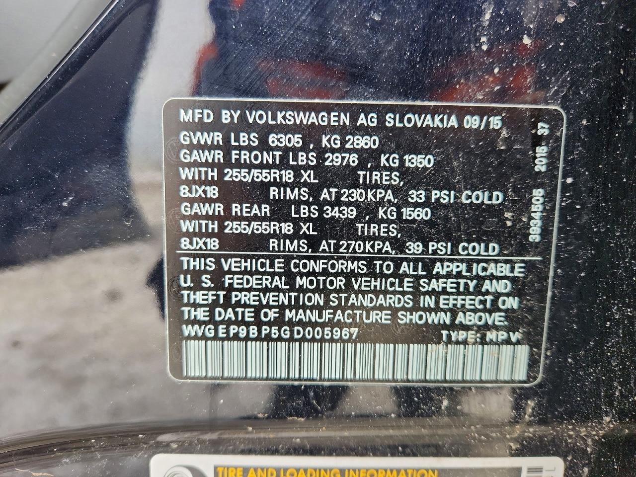 2016 VOLKSWAGEN TOUAREG TDI photo 13