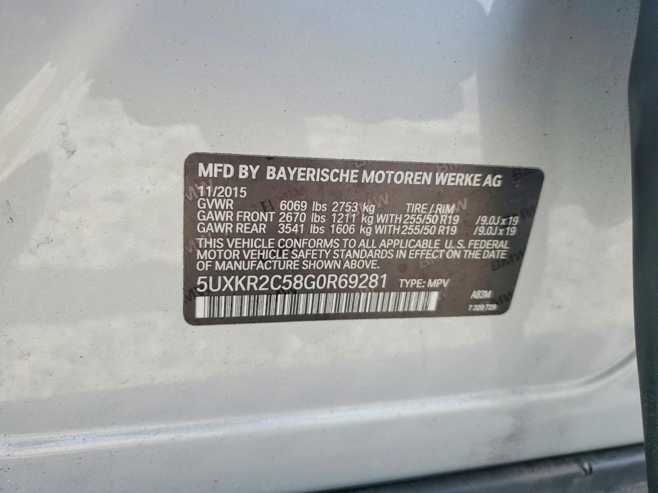 2016 BMW X5 SDRIVE35I photo 37