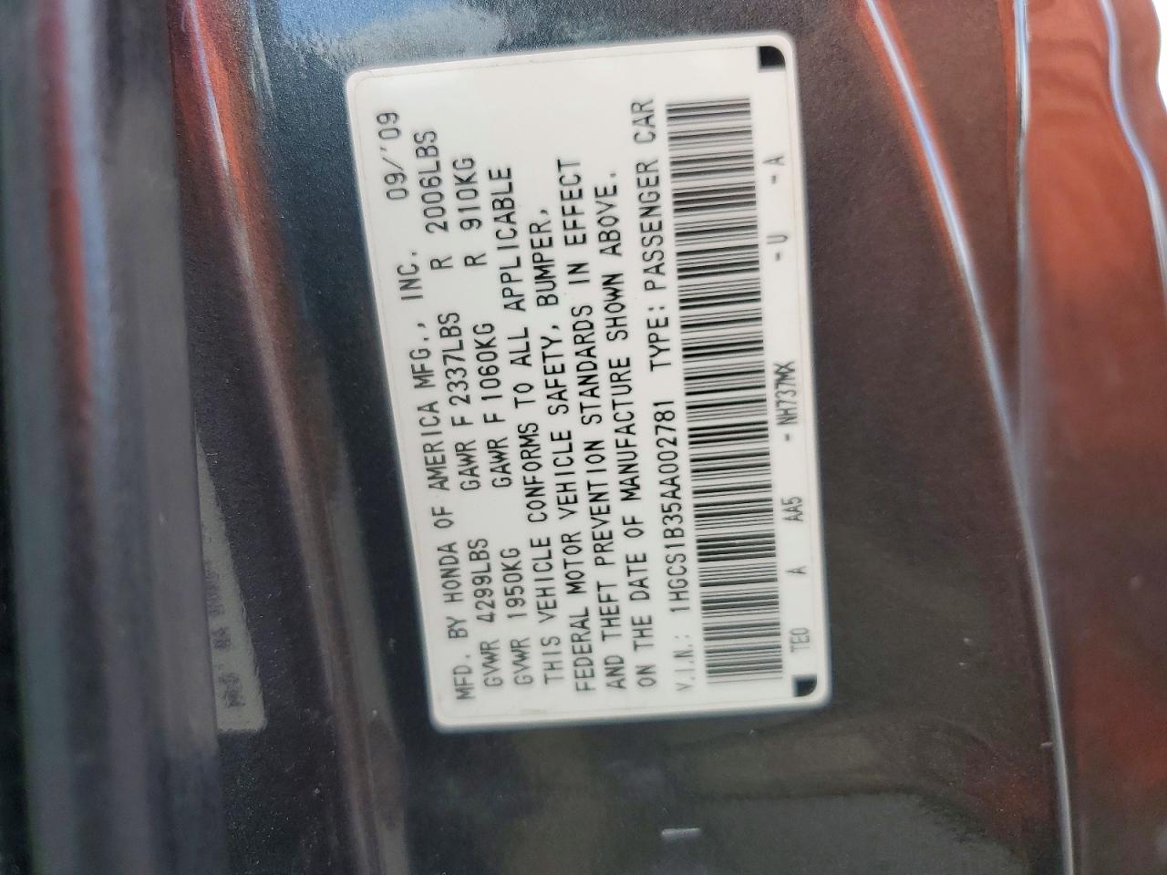 2010 HONDA ACCORD LX photo 23