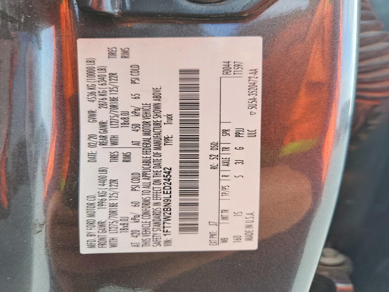 2020 FORD F250 SUPER DUTY photo 25