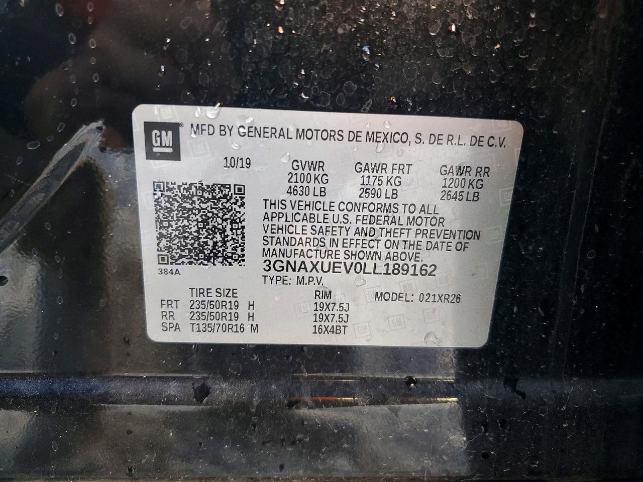 2020 CHEVROLET EQUINOX LT photo 37