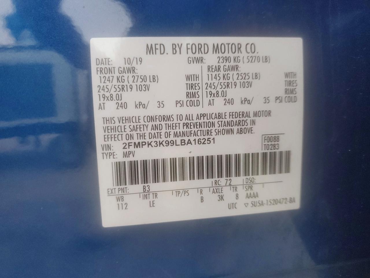 2020 FORD EDGE TITANIUM photo 25