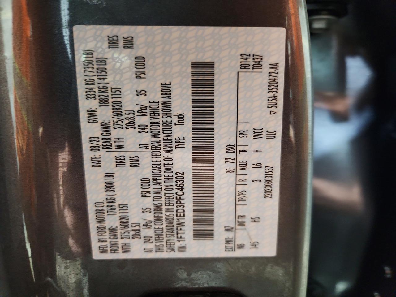 2023 FORD F150 SUPERCREW photo 25