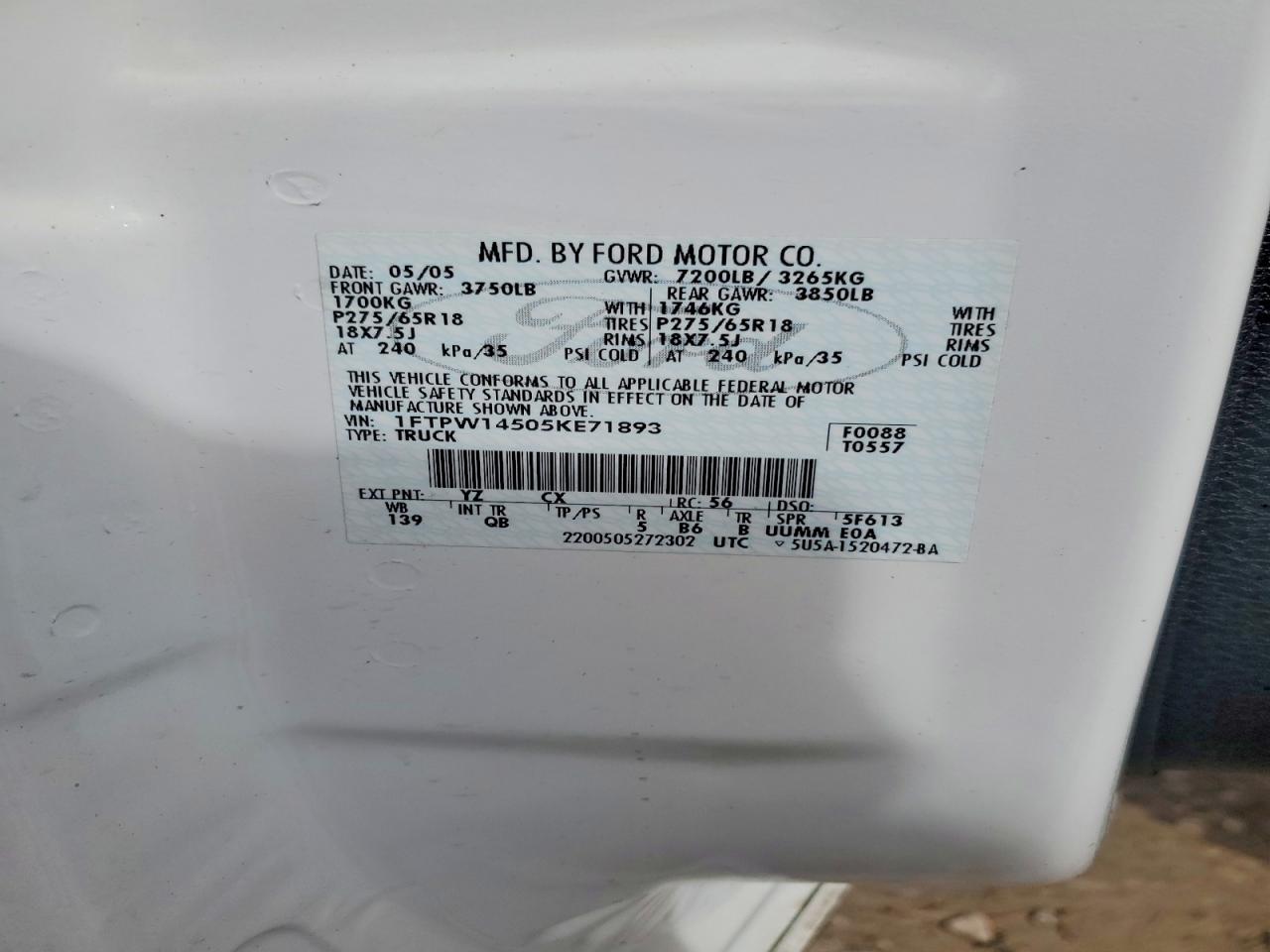 2005 FORD F150 SUPERCREW photo 25