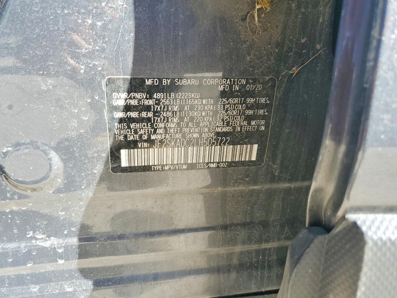 2020 SUBARU FORESTER photo 13
