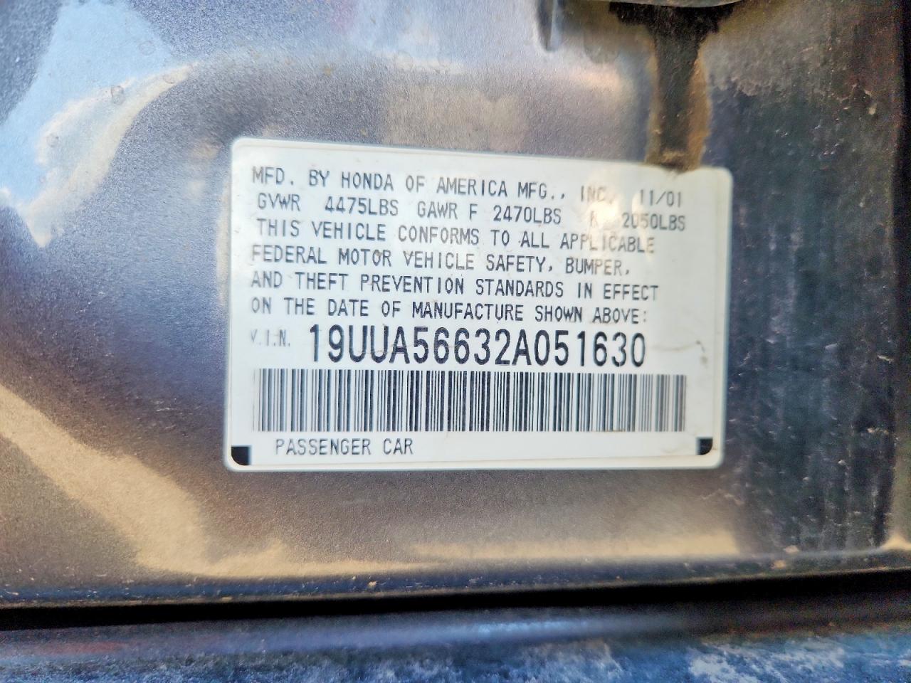 2002 ACURA 3.2TL photo 13