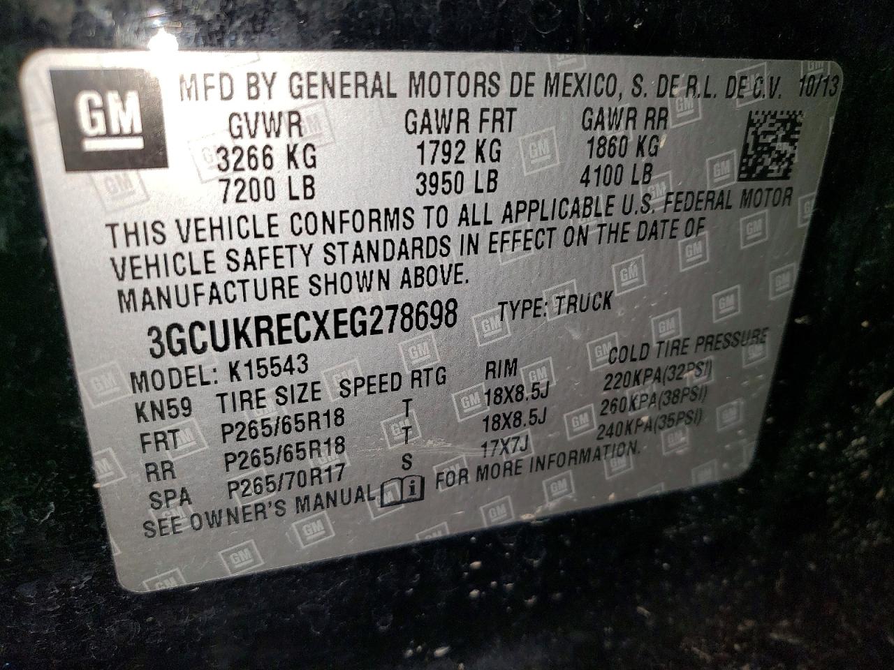 2014 CHEVROLET SILVERADO K1500 LT photo 12