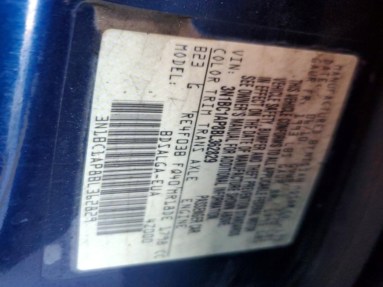 2011 NISSAN VERSA 1.8 S photo 23