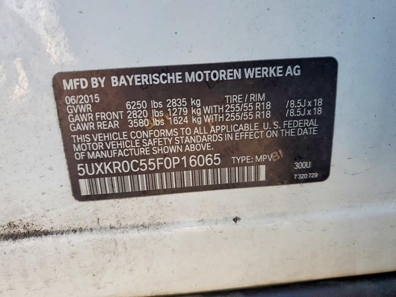 2015 BMW X5 XDRIVE35I photo 13