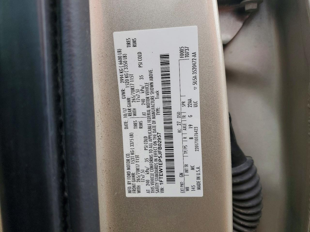 2018 FORD F150 SUPERCREW photo 23