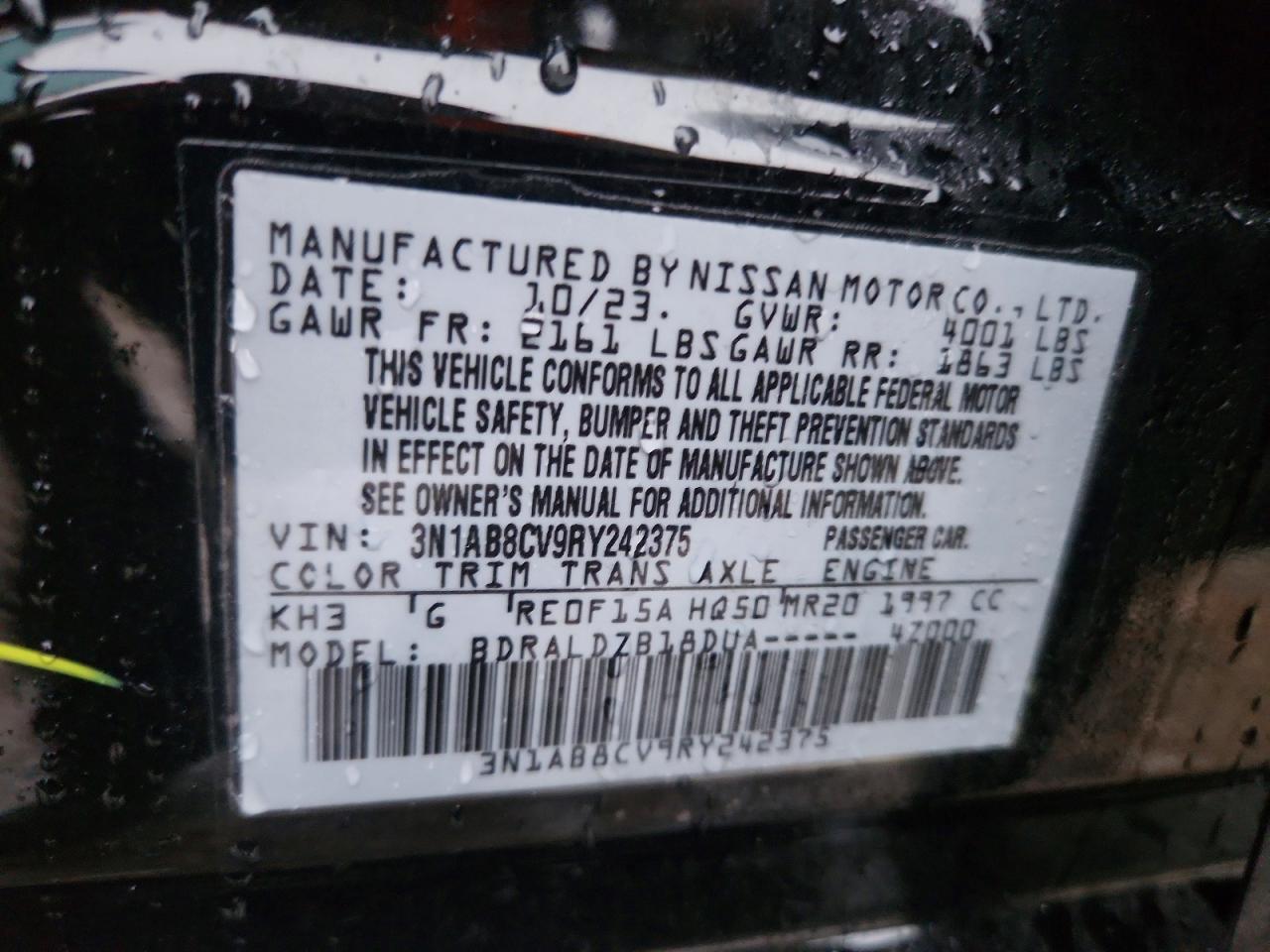 2024 NISSAN SENTRA SV photo 12