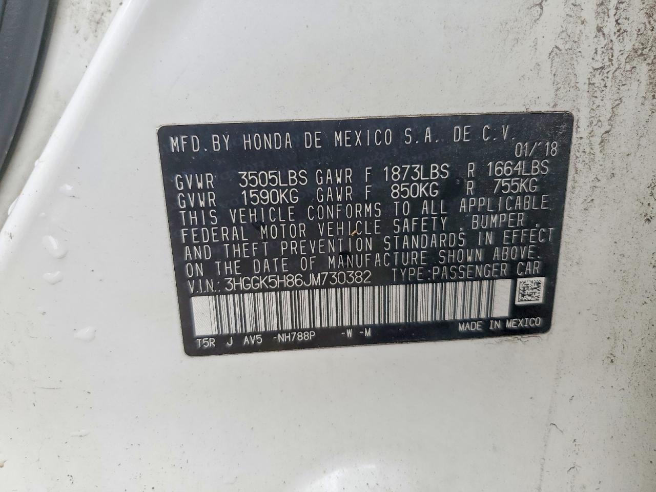 2018 HONDA FIT EX photo 12