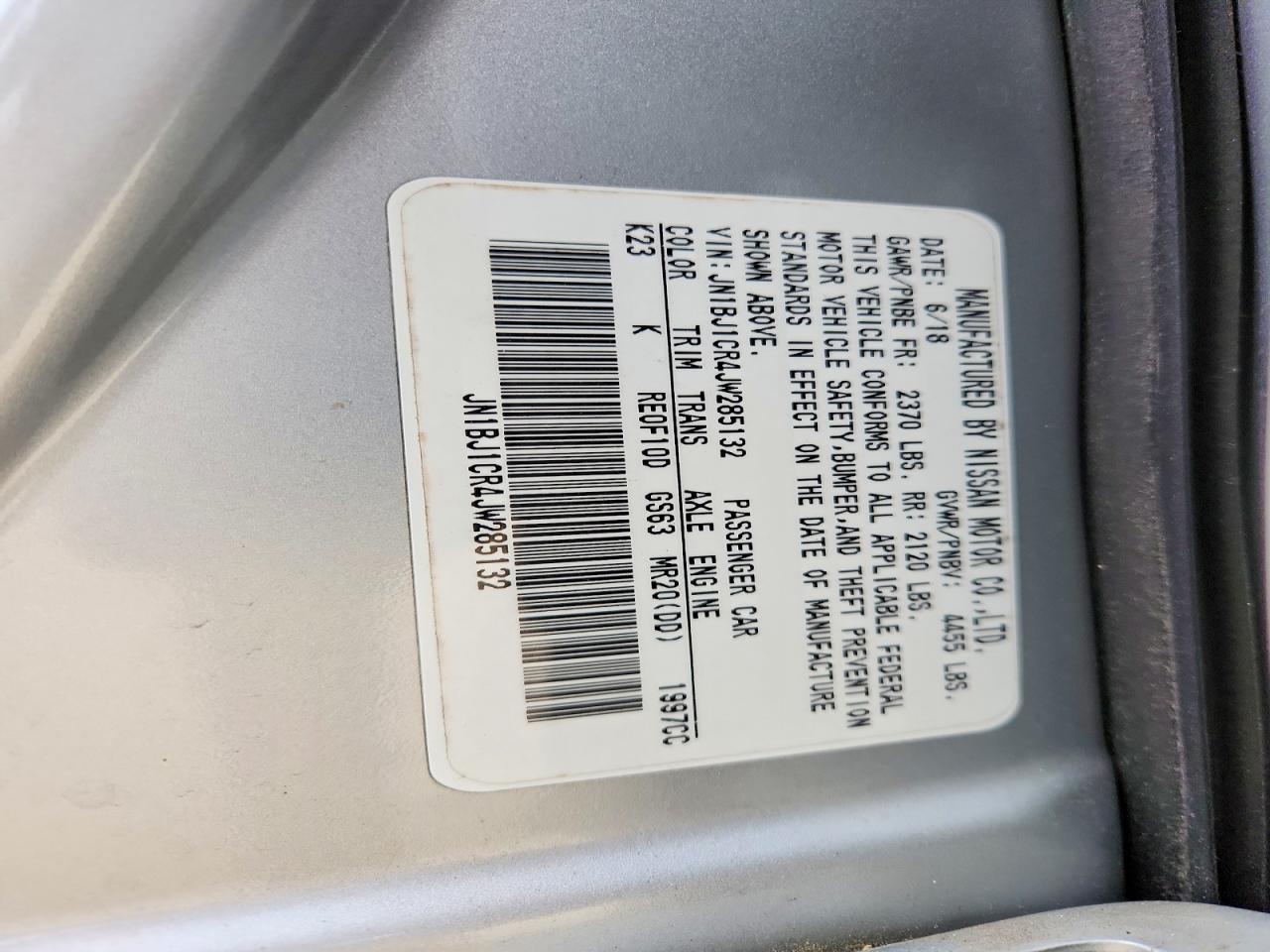 2018 NISSAN ROGUE SPORT SV photo 14