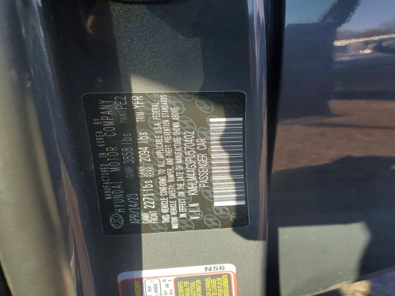 2023 HYUNDAI ELANTRA SEL photo 34