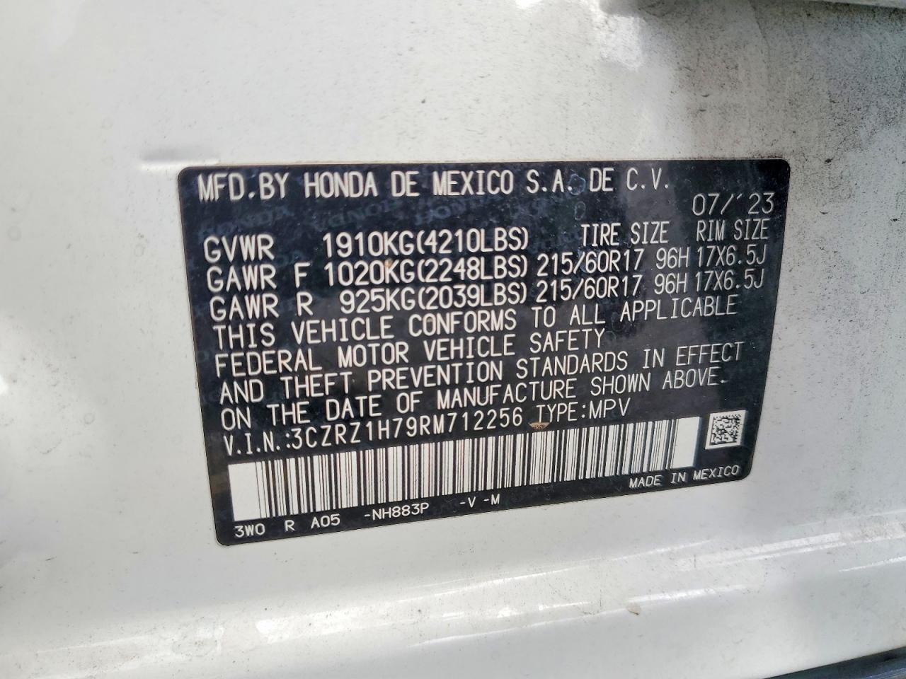 2024 HONDA HR-V photo 13