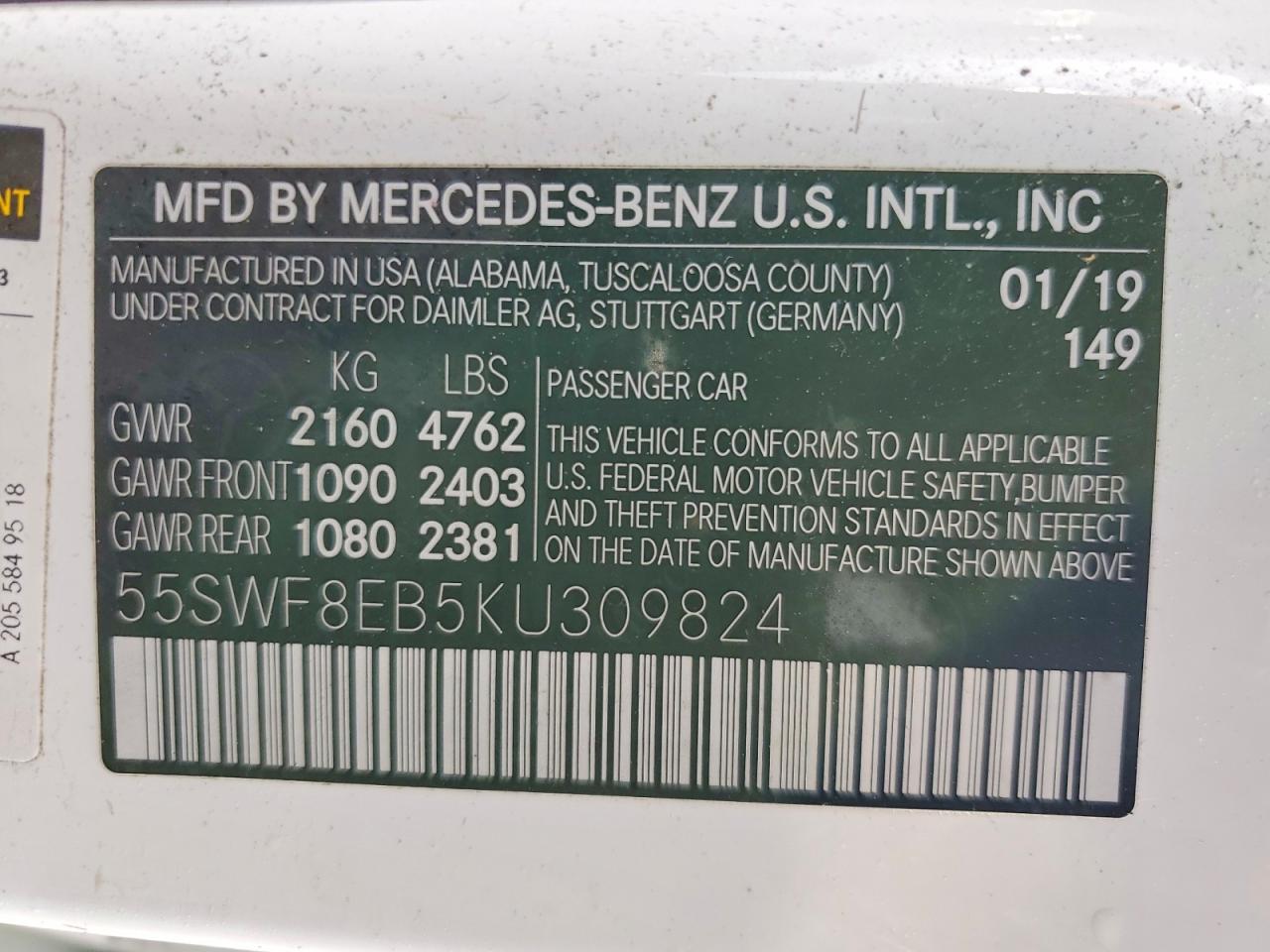2019 MERCEDES-BENZ C 300 4MATIC photo 12