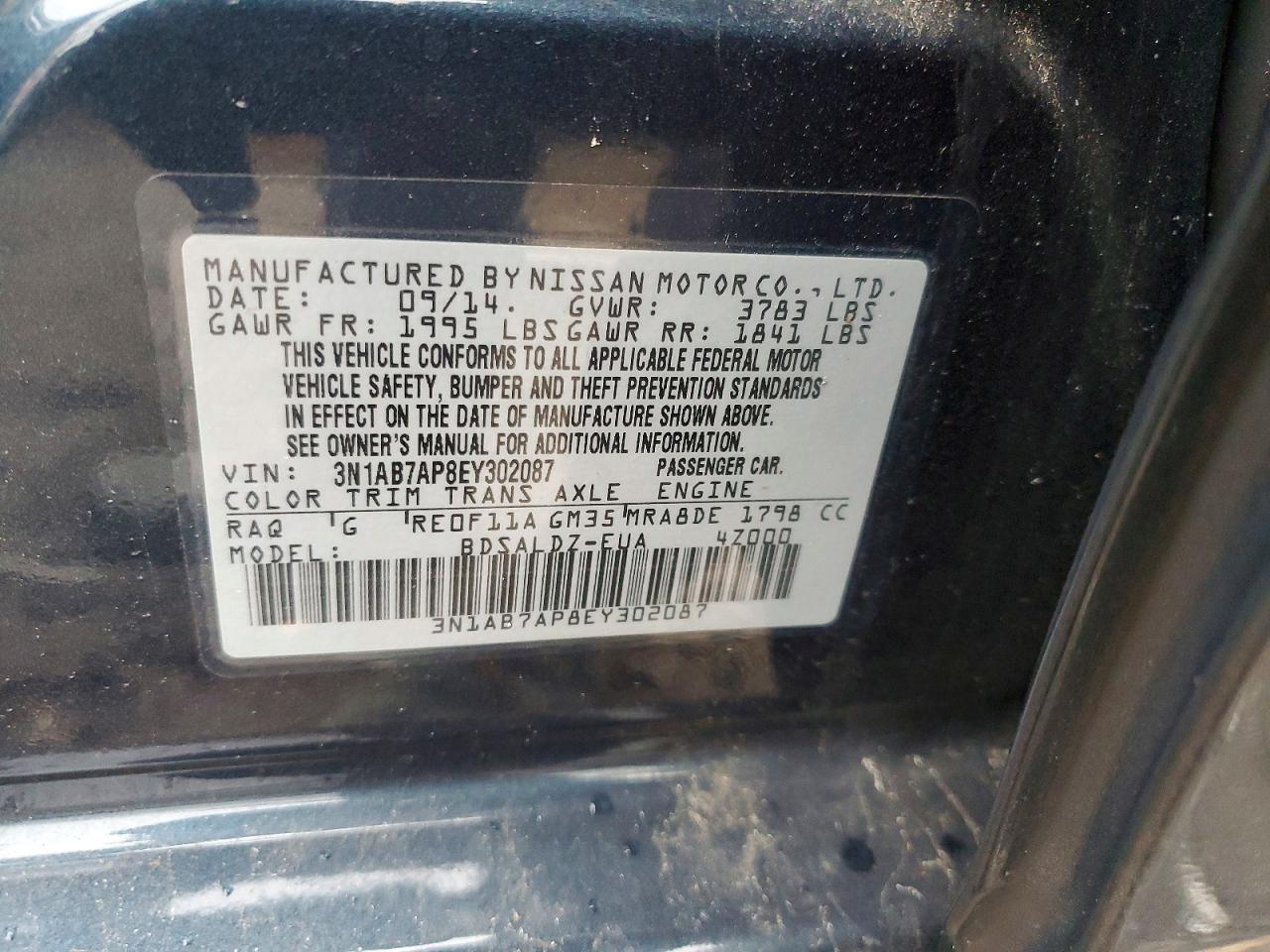 2014 NISSAN SENTRA SV photo 23