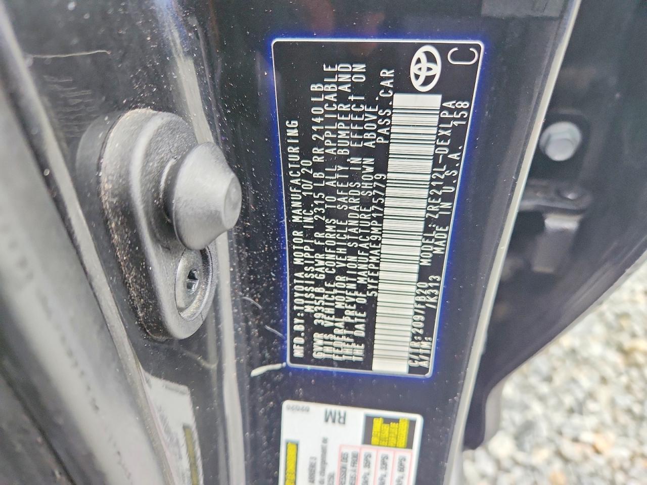 2021 TOYOTA COROLLA LE photo 23