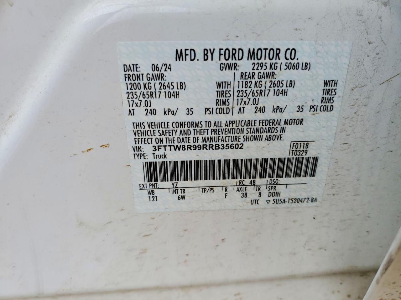 2024 FORD MAVERICK LARIAT TREMOR photo 12