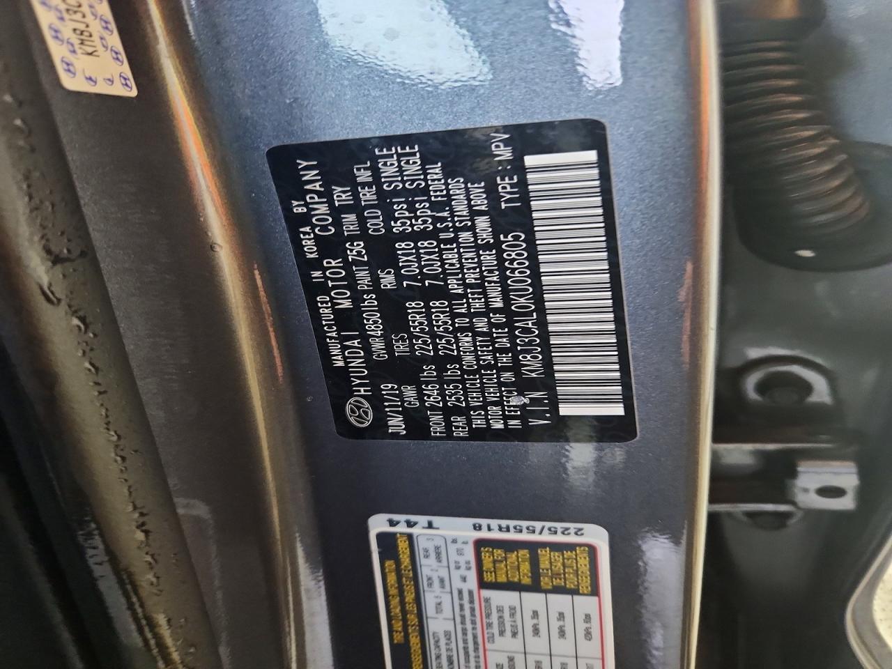 2019 HYUNDAI TUCSON ULTIMATE photo 40