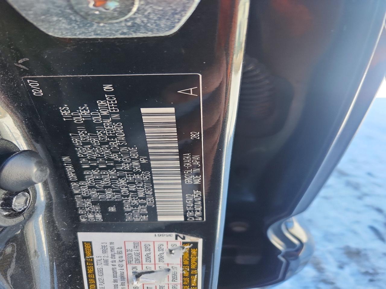 2007 TOYOTA 4RUNNER SR5 photo 25