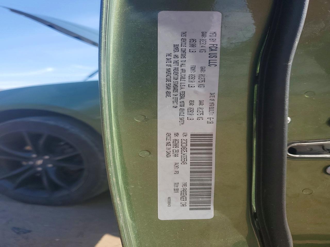 2018 DODGE CHARGER SXT photo 23