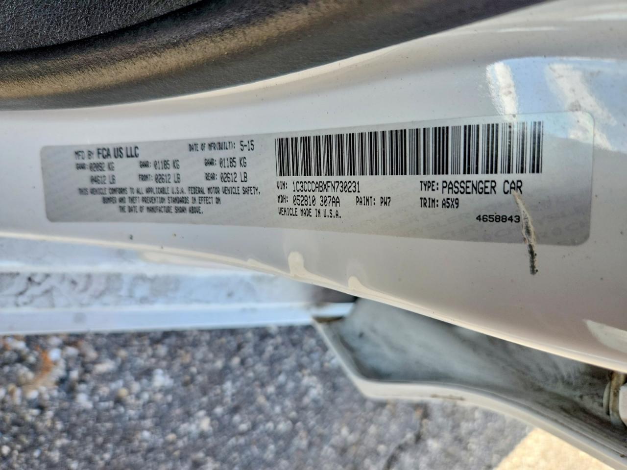 2015 CHRYSLER 200 LIMITED photo 12