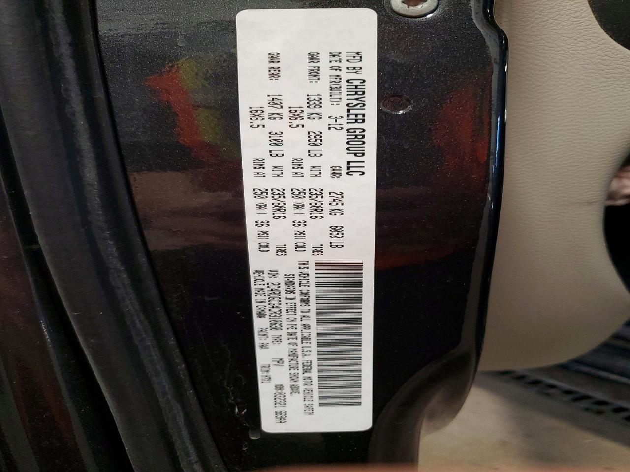 2012 DODGE GRAND CARAVAN SXT photo 13