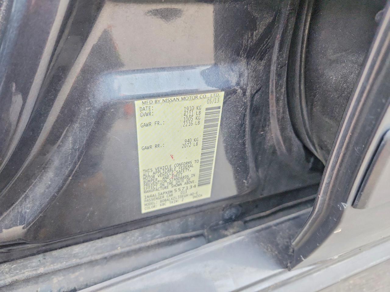 2013 NISSAN ALTIMA 2.5 photo 12