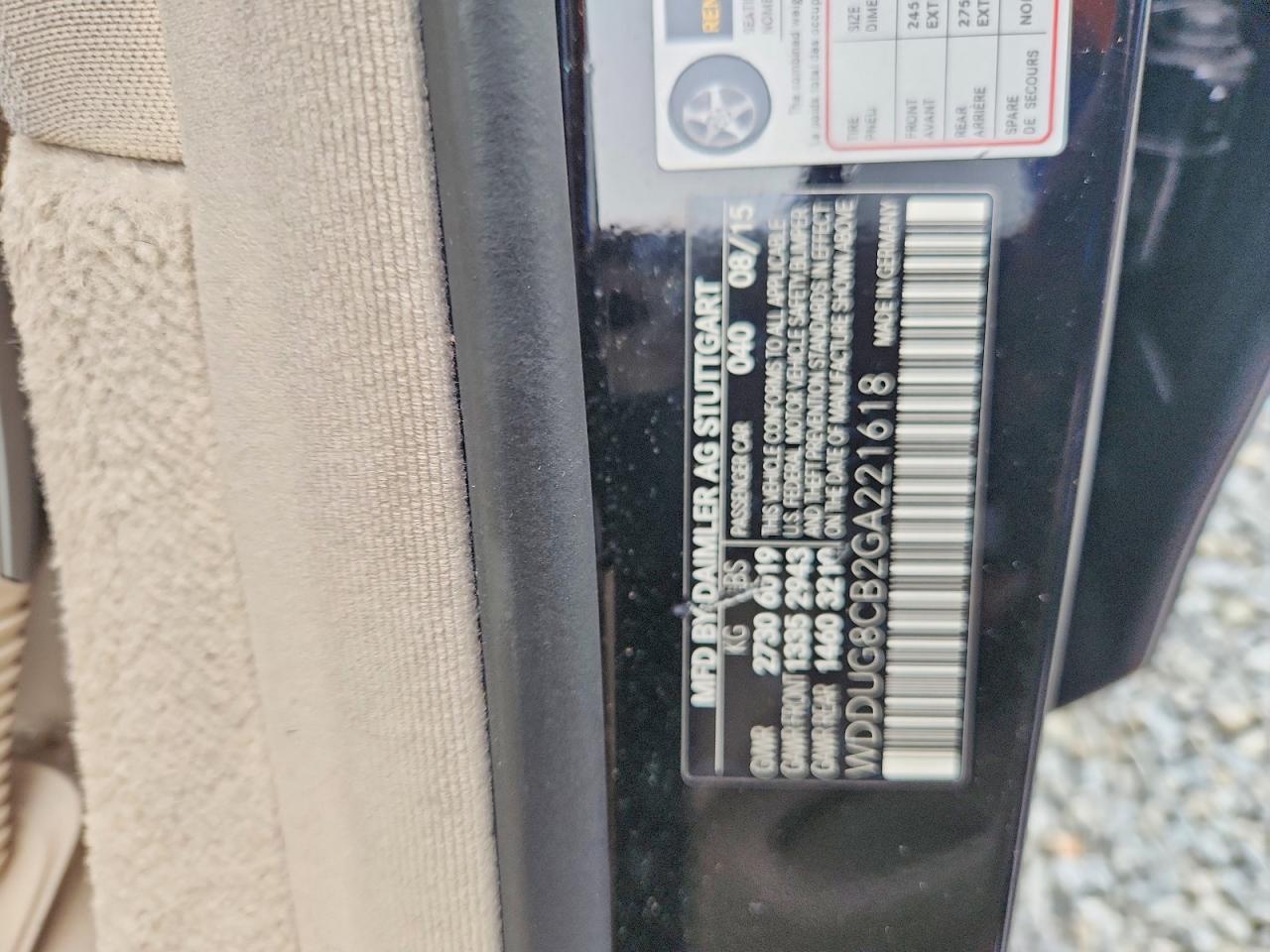 2016 MERCEDES-BENZ S 550 photo 12