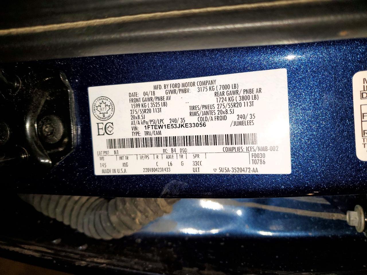 2018 FORD F150 SUPERCREW photo 23