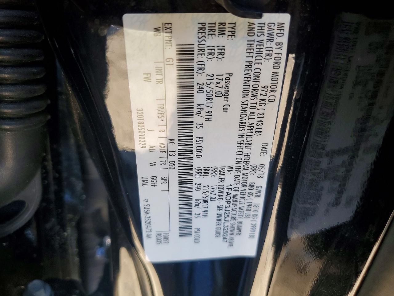 2018 FORD FOCUS TITANIUM photo 12