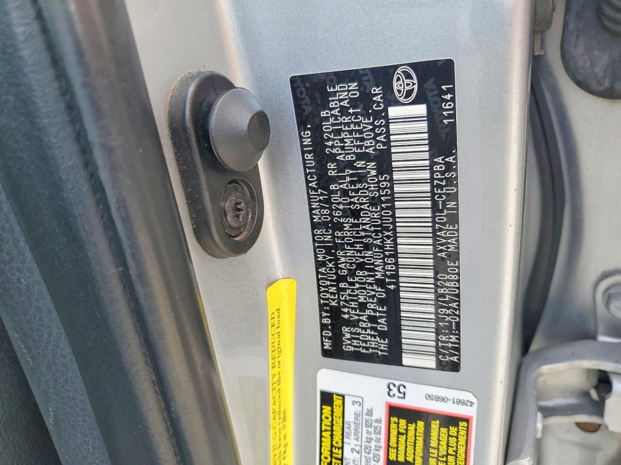 2018 TOYOTA CAMRY XSE photo 34